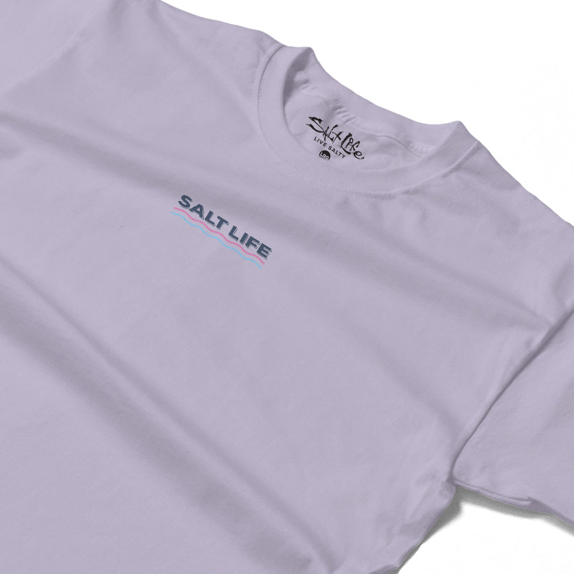 Salt Life Sunset Beach Women's T-Shirt Lavender