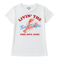 Salt Life Fish Dive Surf Women's T-Shirt White