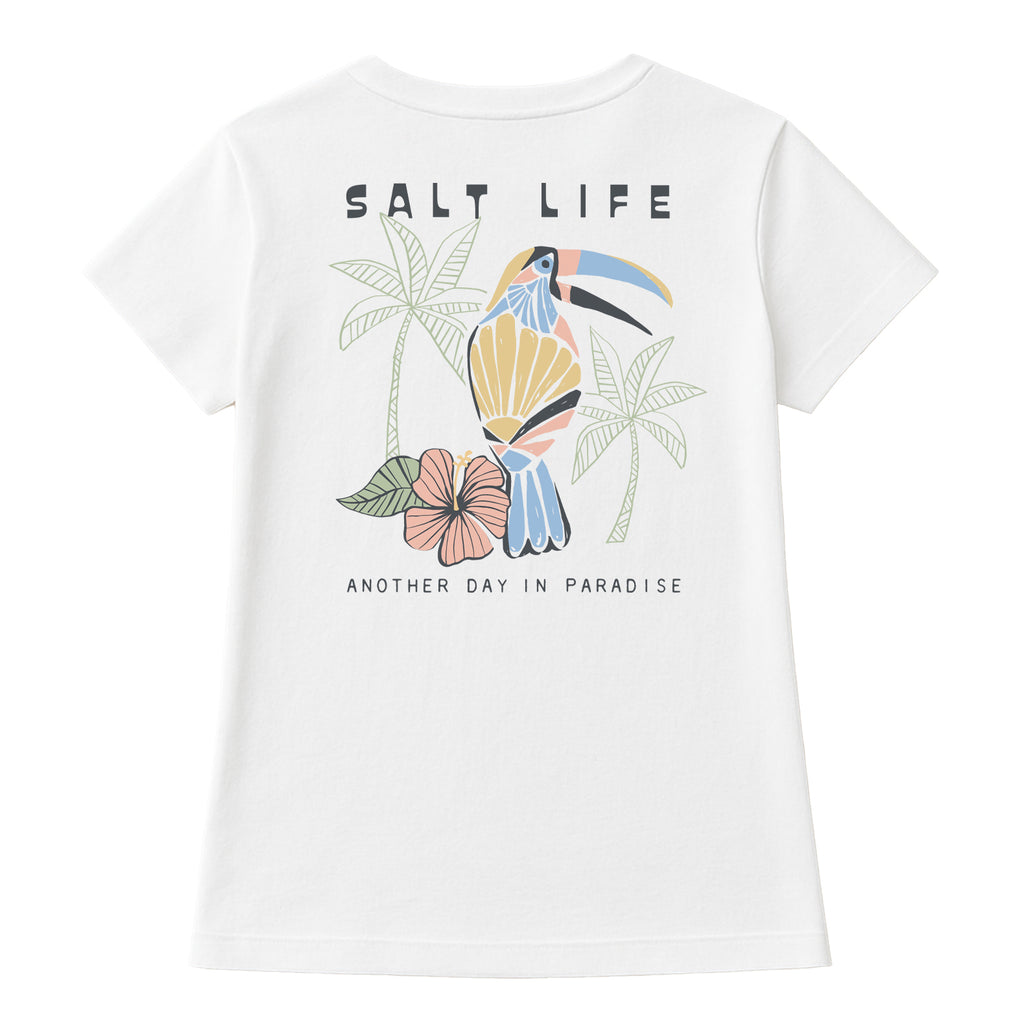 Salt Life Another Day in Paradise Women's T-Shirt White