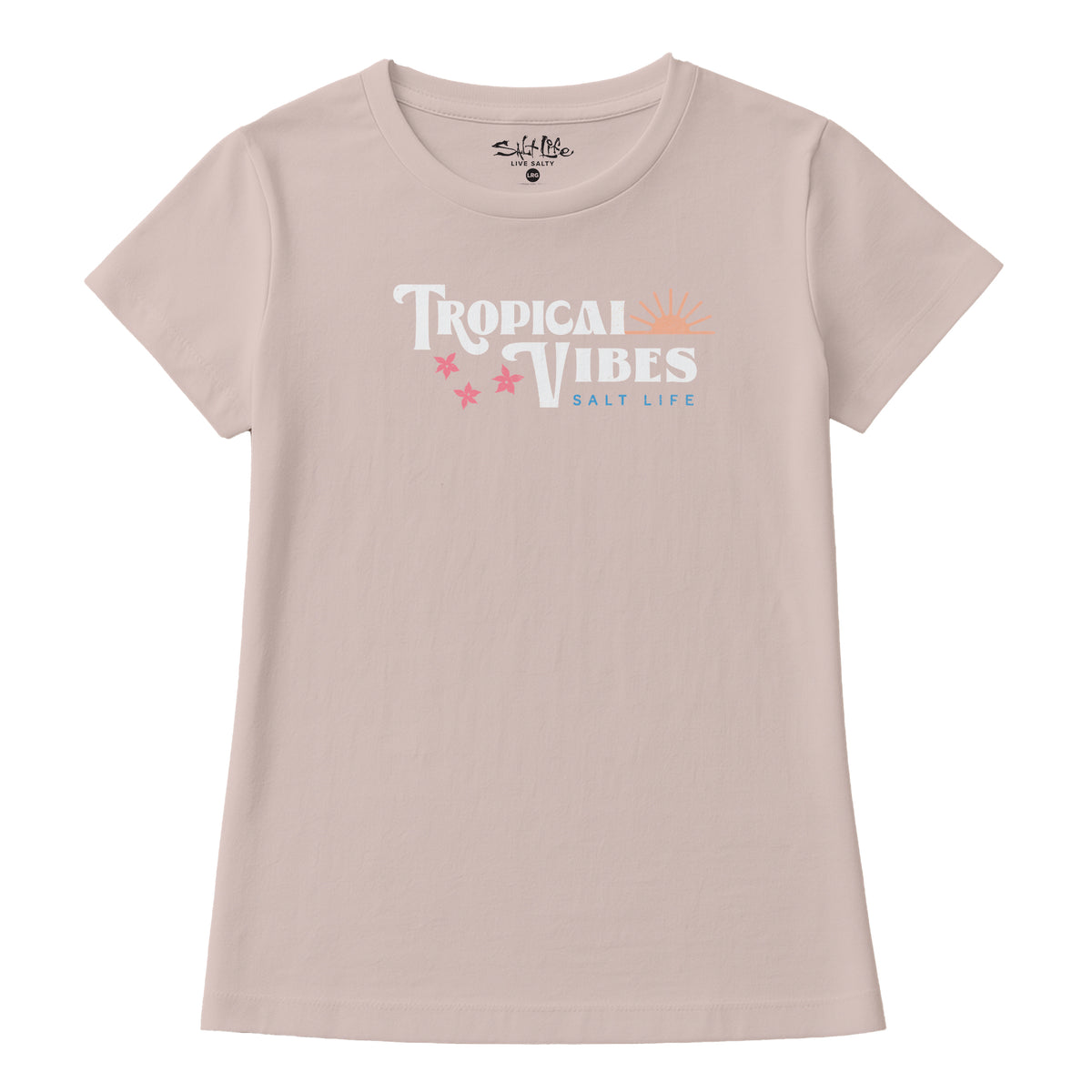 Salt Life Tropical Vibes Women's T-Shirt Powder Pink