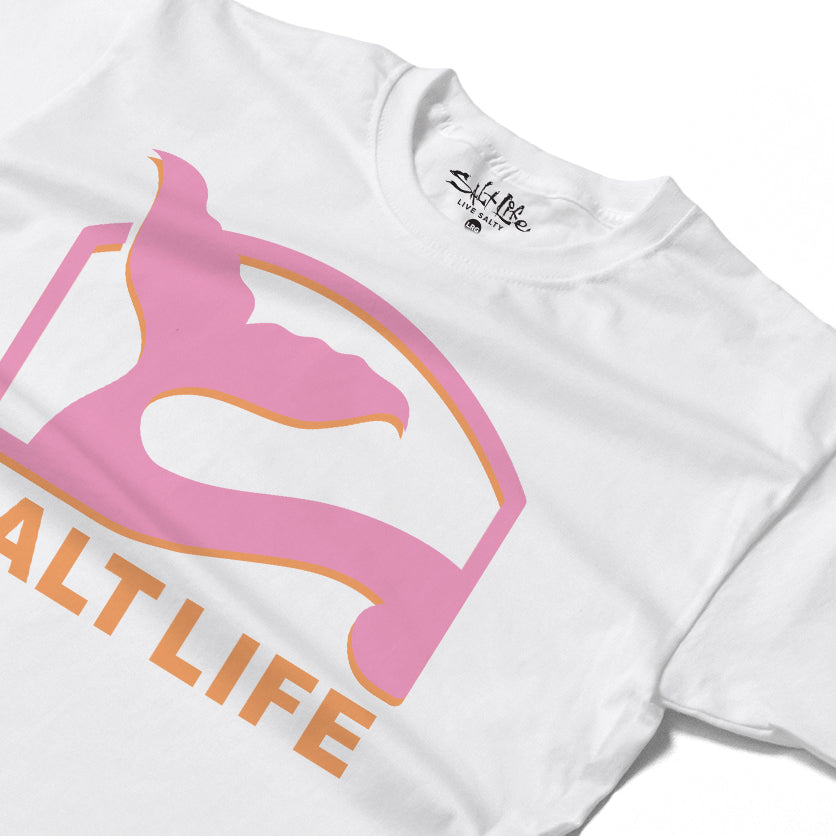Salt Life Mermaid Tail Women's T-Shirt White