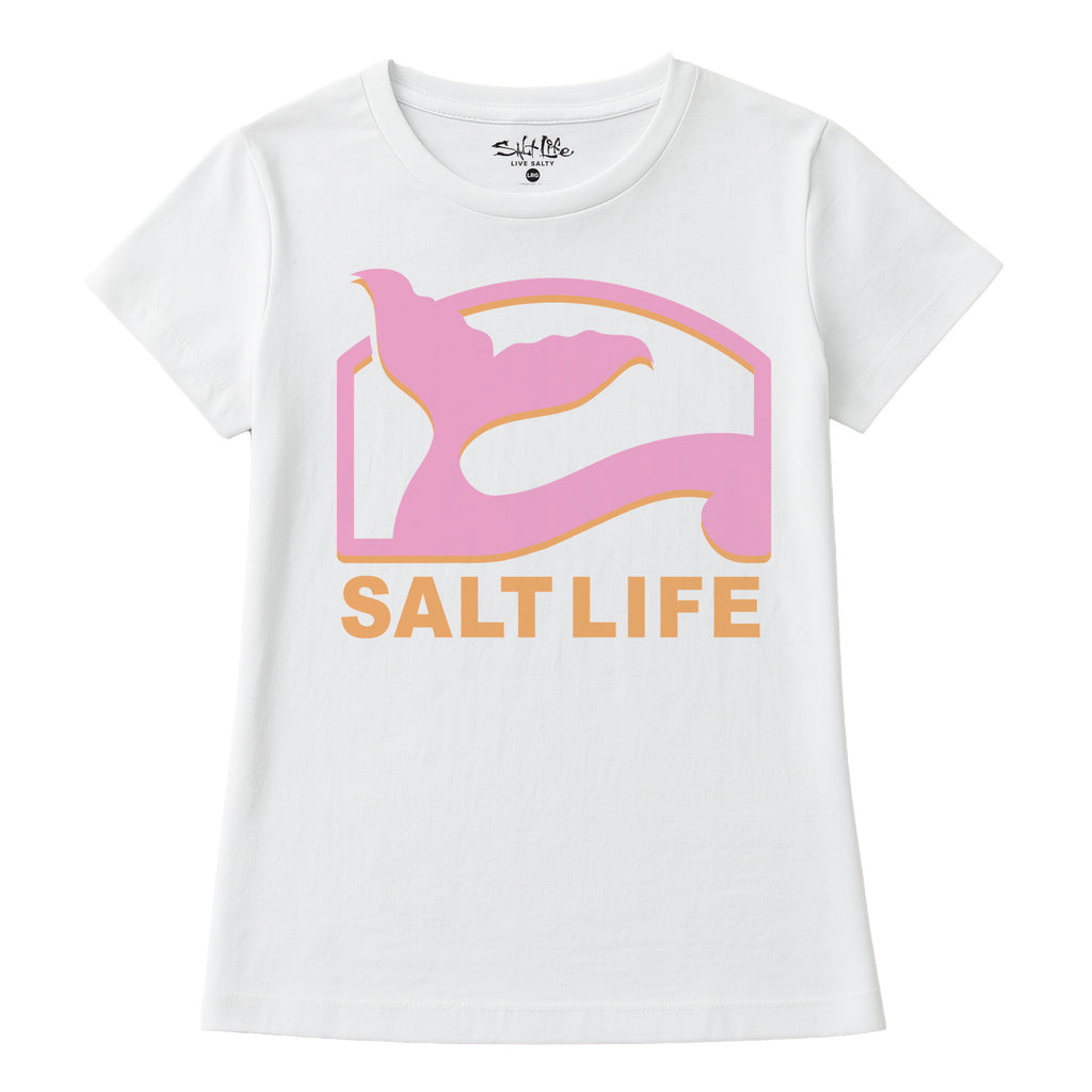 Salt Life Mermaid Tail Women's T-Shirt White