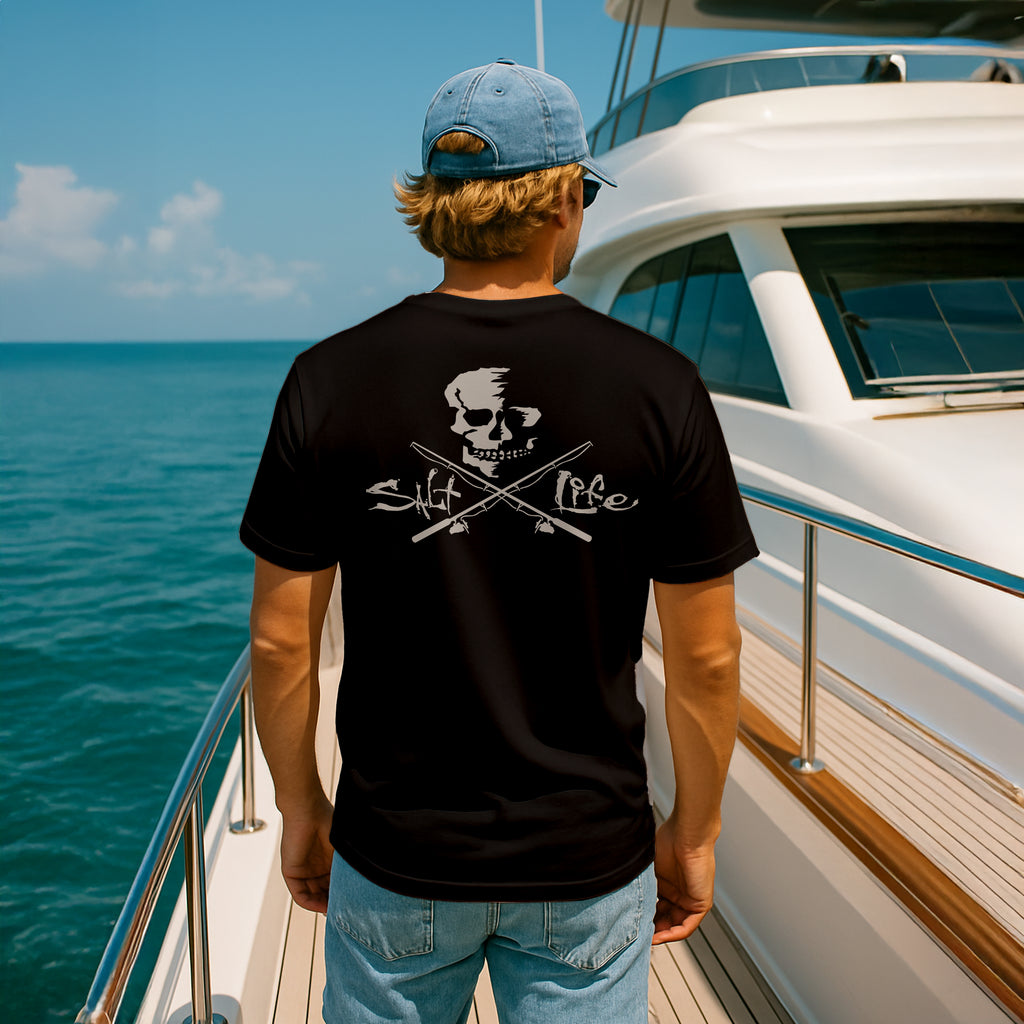 Salt Life Skull & Poles Men's T-Shirt