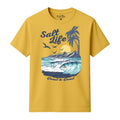 Salt Life Coast to Coast Men's T-Shirt Yellow