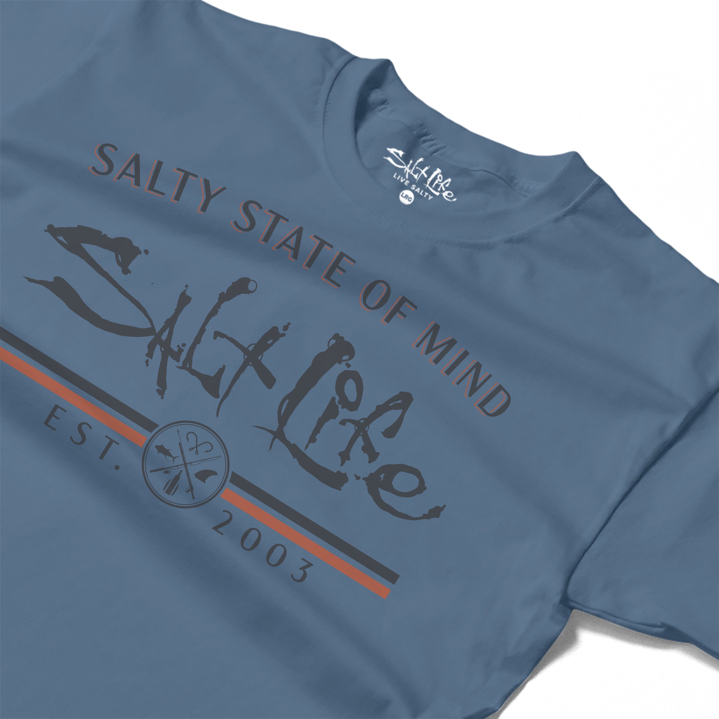 Salt Life Retro Men's T-Shirt Indigo Blue