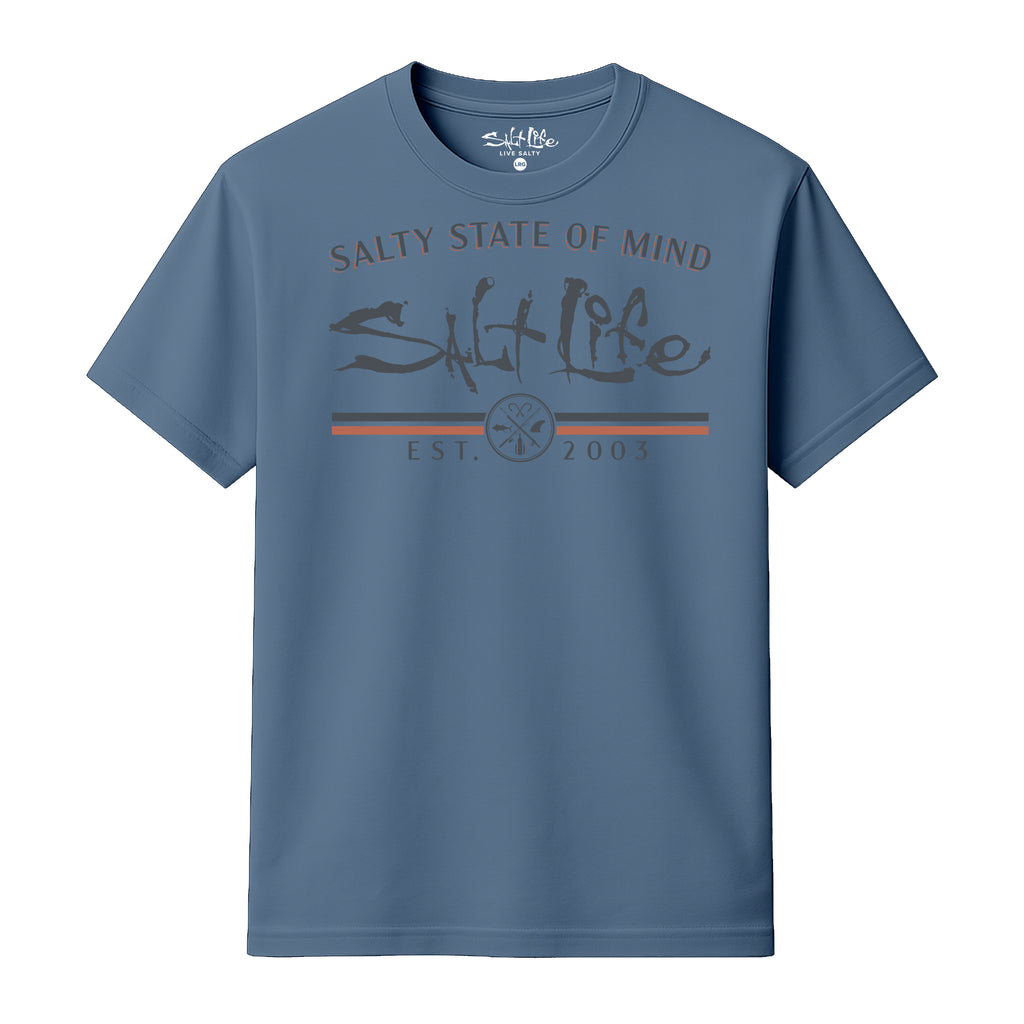 Salt Life Retro Men's T-Shirt Indigo Blue