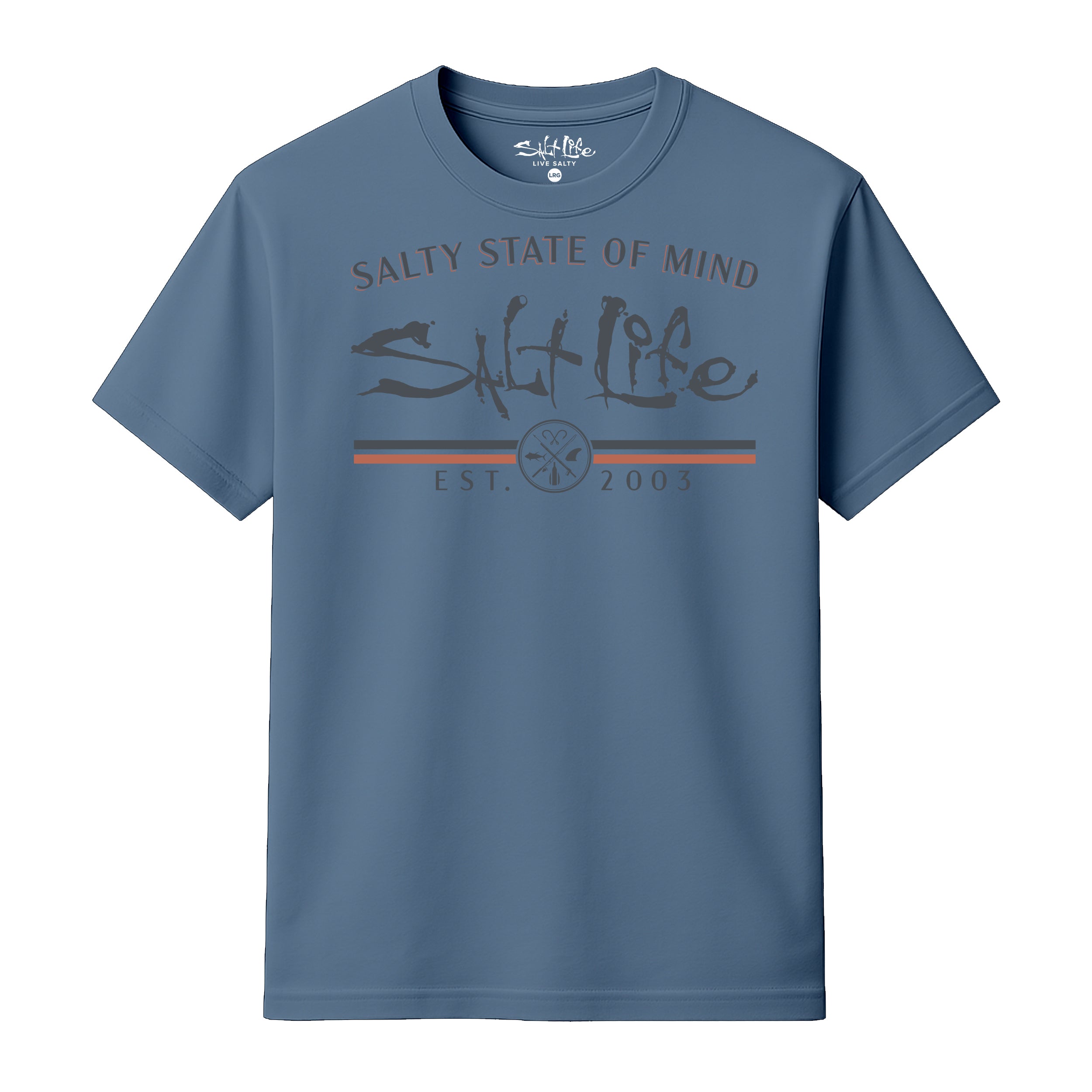 Salt Life Retro Men's T-Shirt Indigo Blue