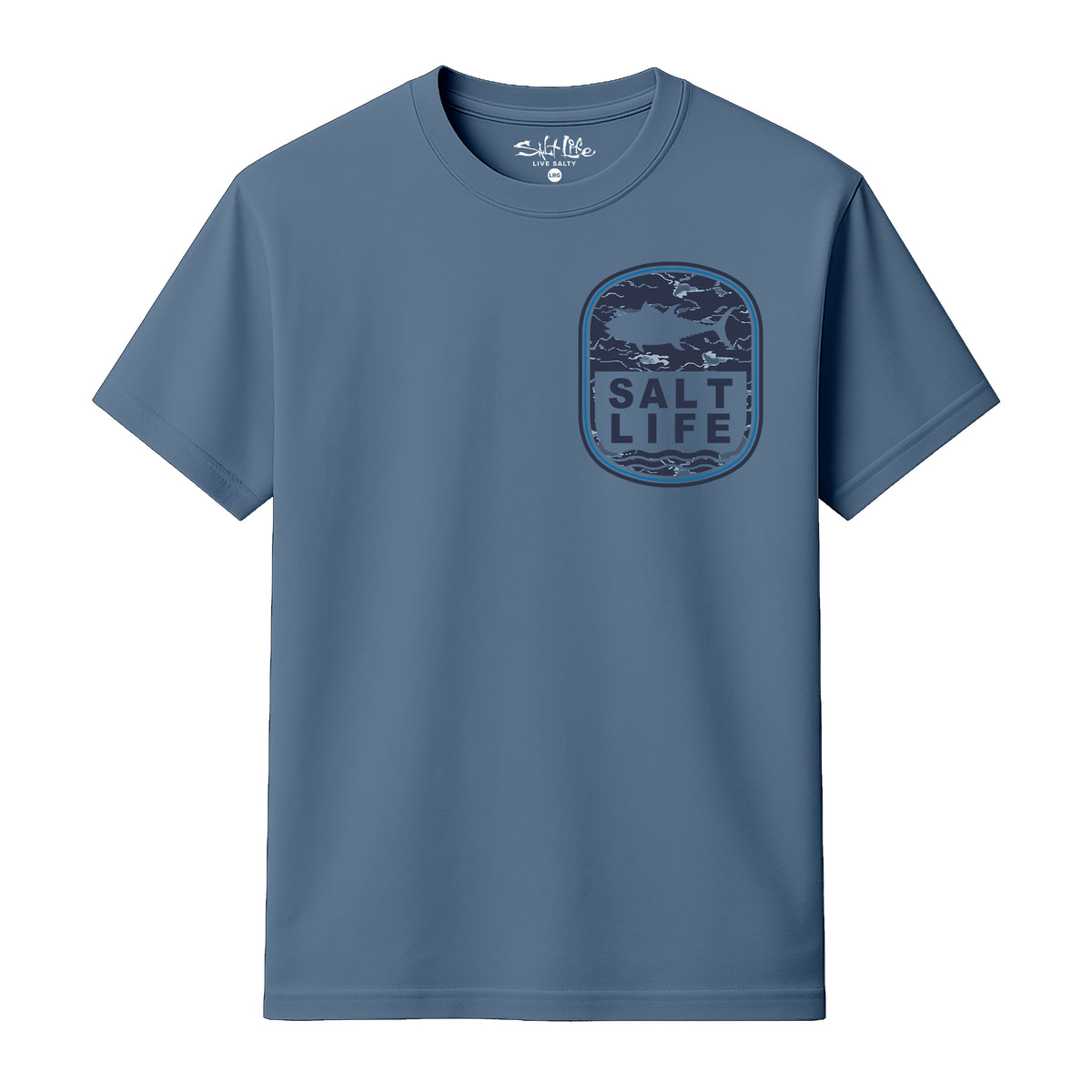 Salt Life Tactical Fighter Men's T-Shirt Indigo Blue