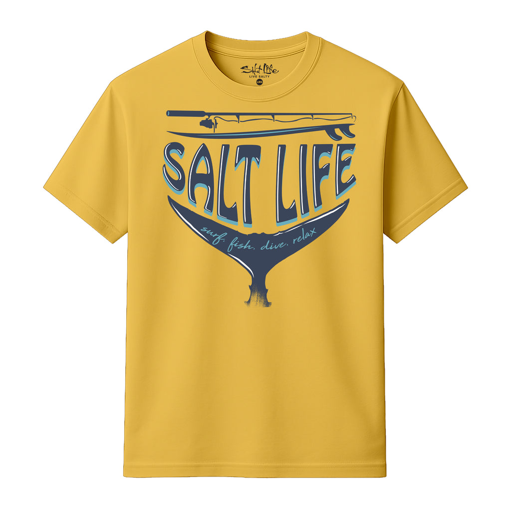 Salt Life Reel Wicked Men's T-Shirt Yellow