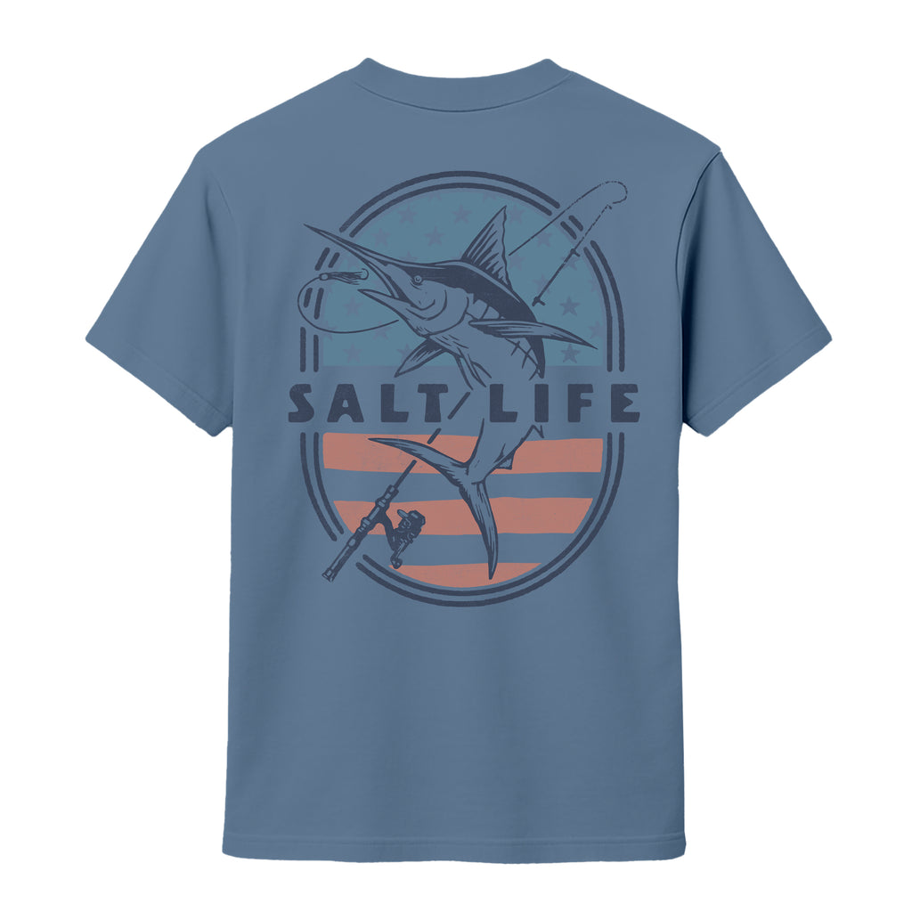 Salt Life Salty 'n proud Men's T-Shirt Indigo Blue