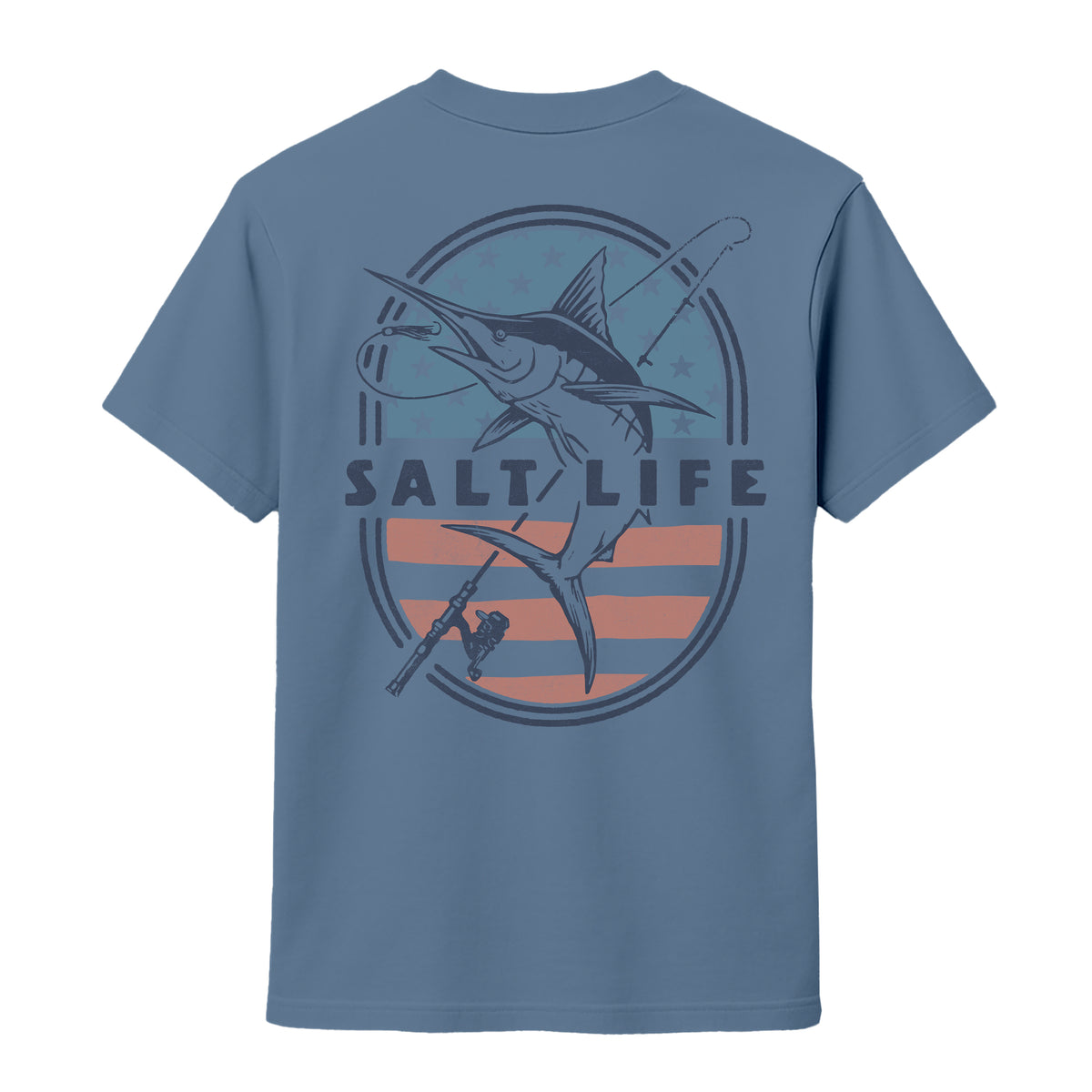 Salt Life Salty 'n proud Men's T-Shirt Indigo Blue