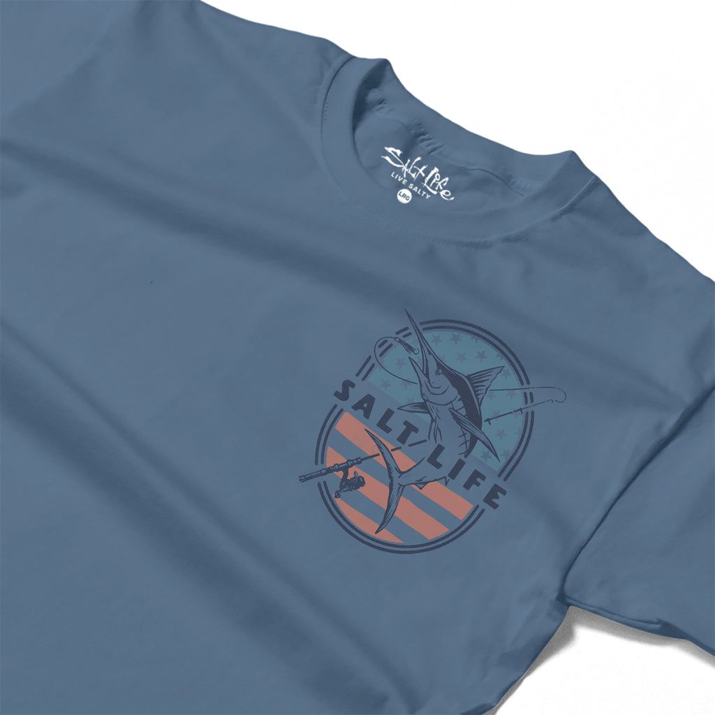 Salt Life Salty 'n proud Men's T-Shirt Indigo Blue