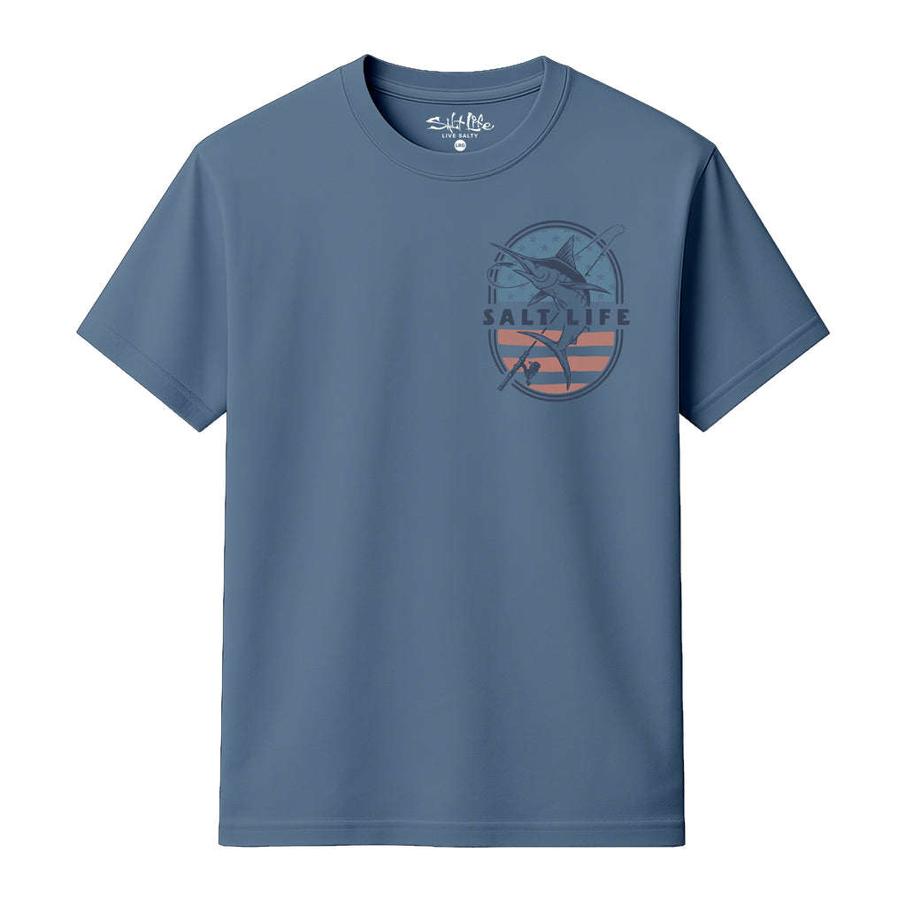 Salt Life Salty 'n proud Men's T-Shirt Indigo Blue