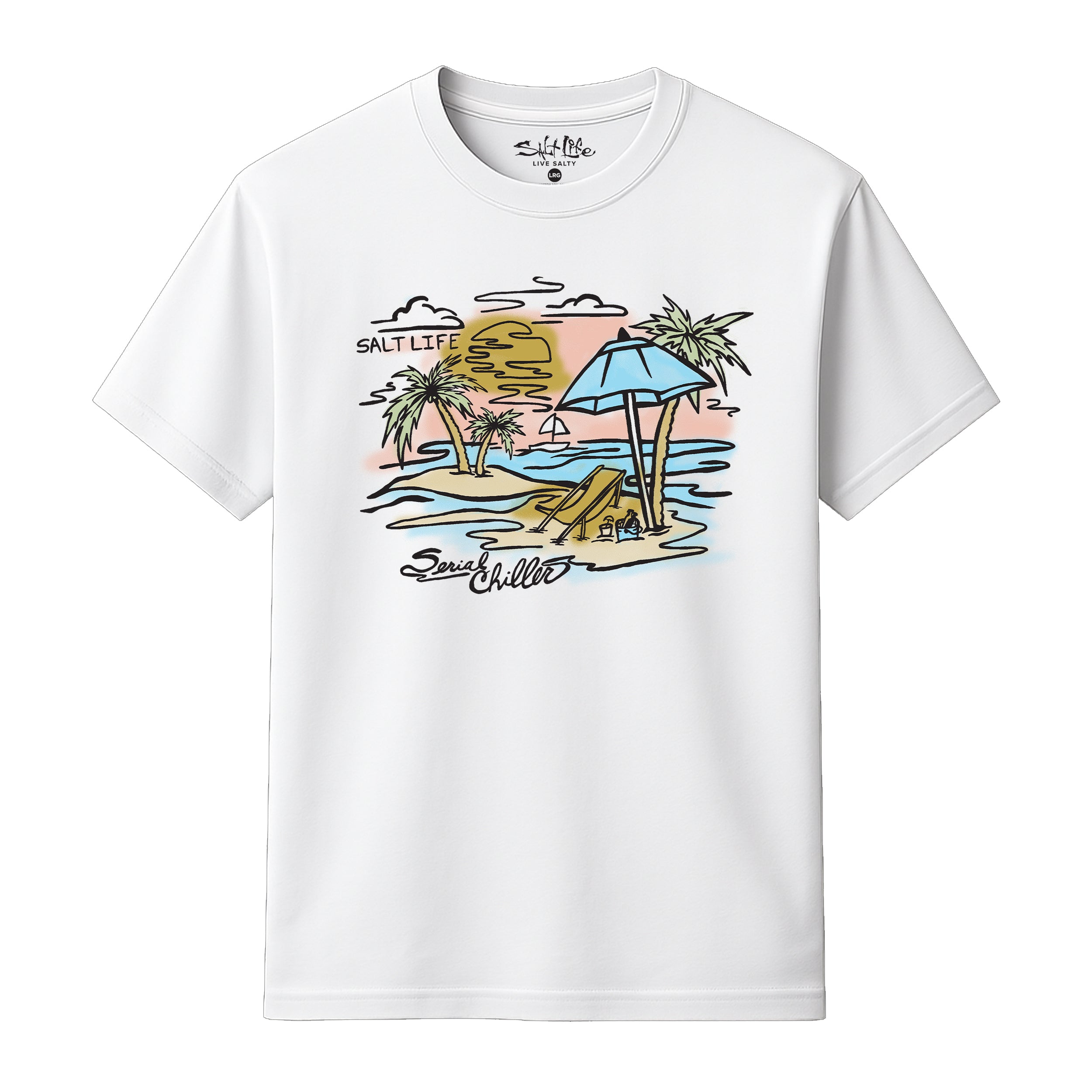 Salt Life Serial Chiller Men's T-Shirt White