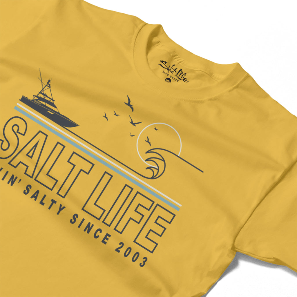 Salt Life The Voyage Men's T-Shirt Yellow