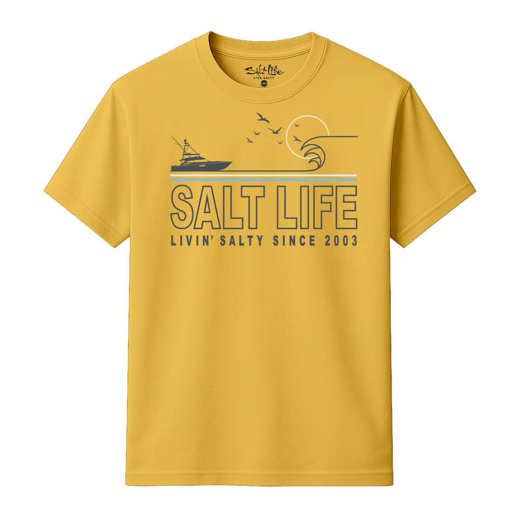 Salt Life The Voyage Men's T-Shirt Yellow