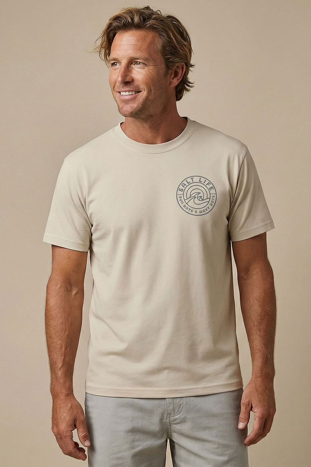 Salt Life Mono Men's T-Shirt Ecru