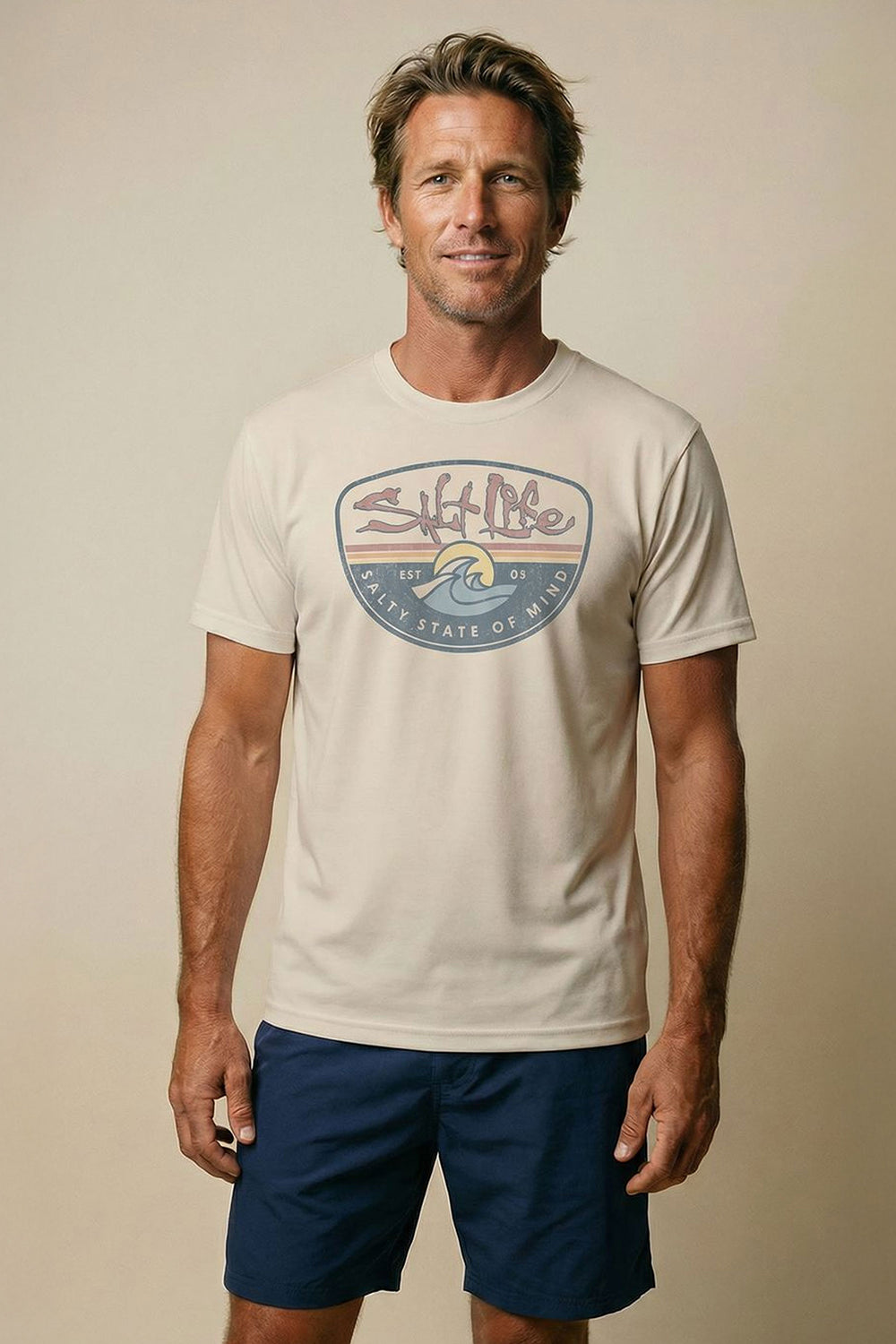 Salt Life Daily Wave Retro Men's T-Shirt