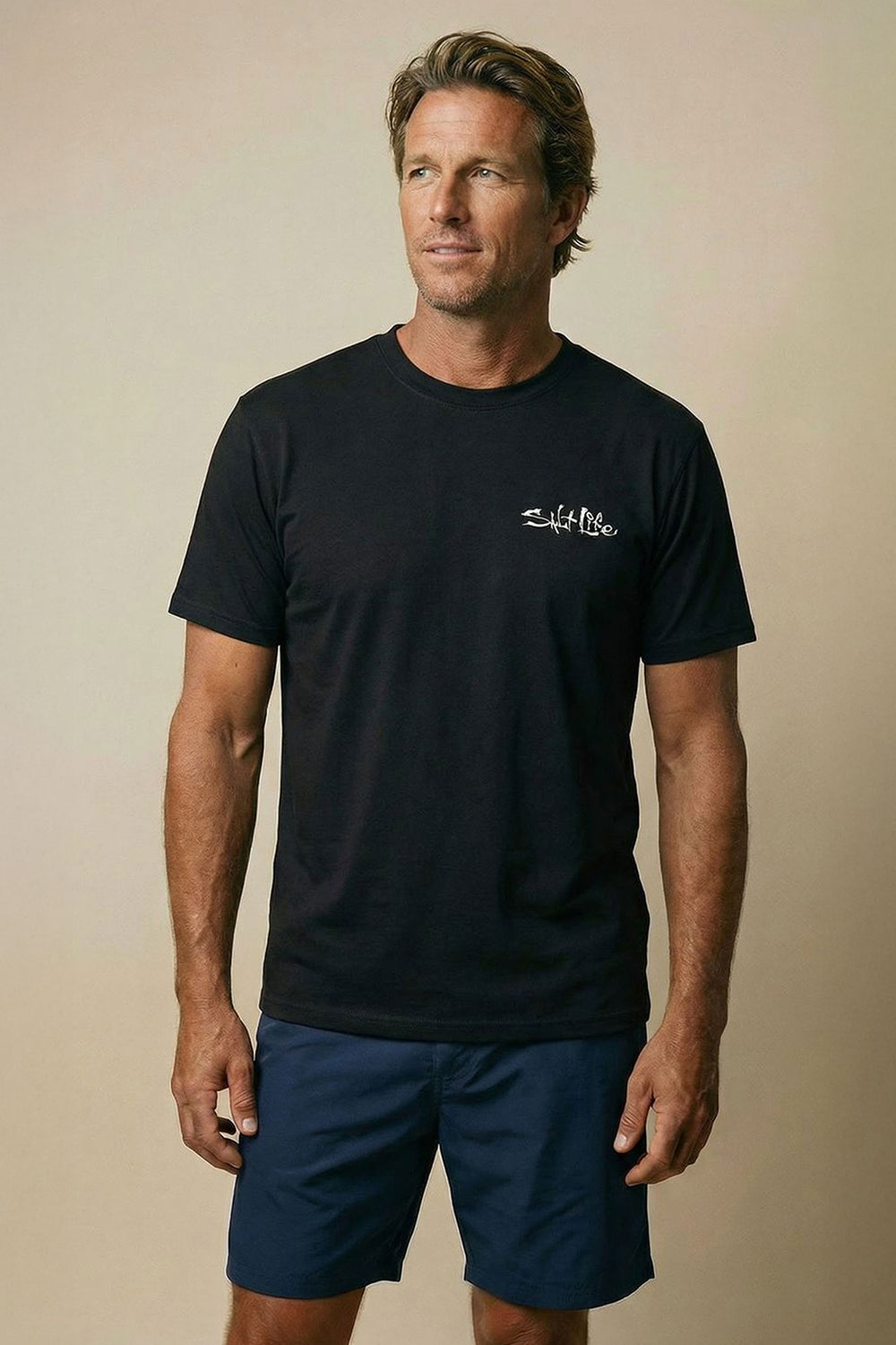 Salt Life East Coast Charter Men's T-Shirt Black