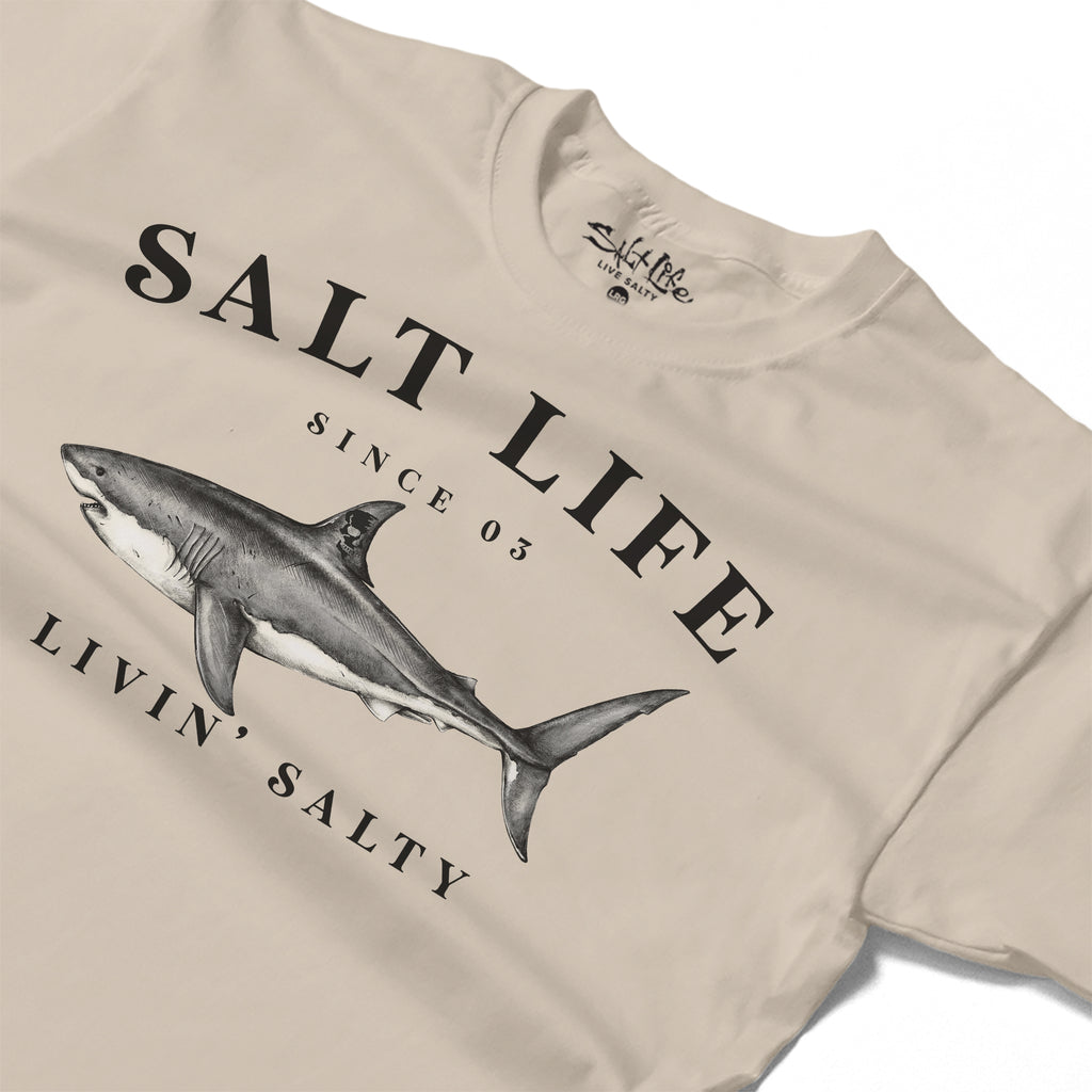 Salt Life Great White Men's T-Shirt Ecru