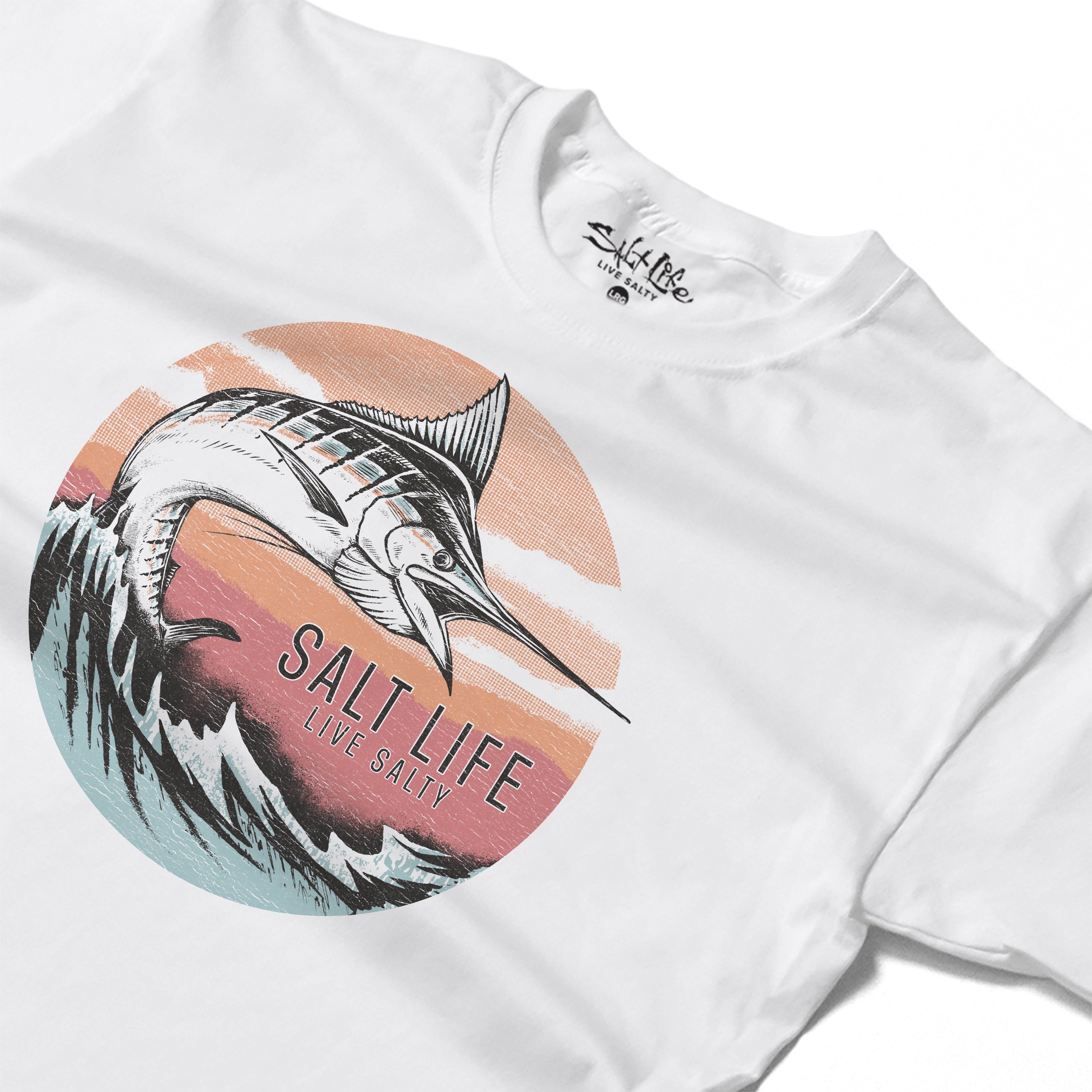 Salt Life Marlin Showdown Men's T-Shirt White