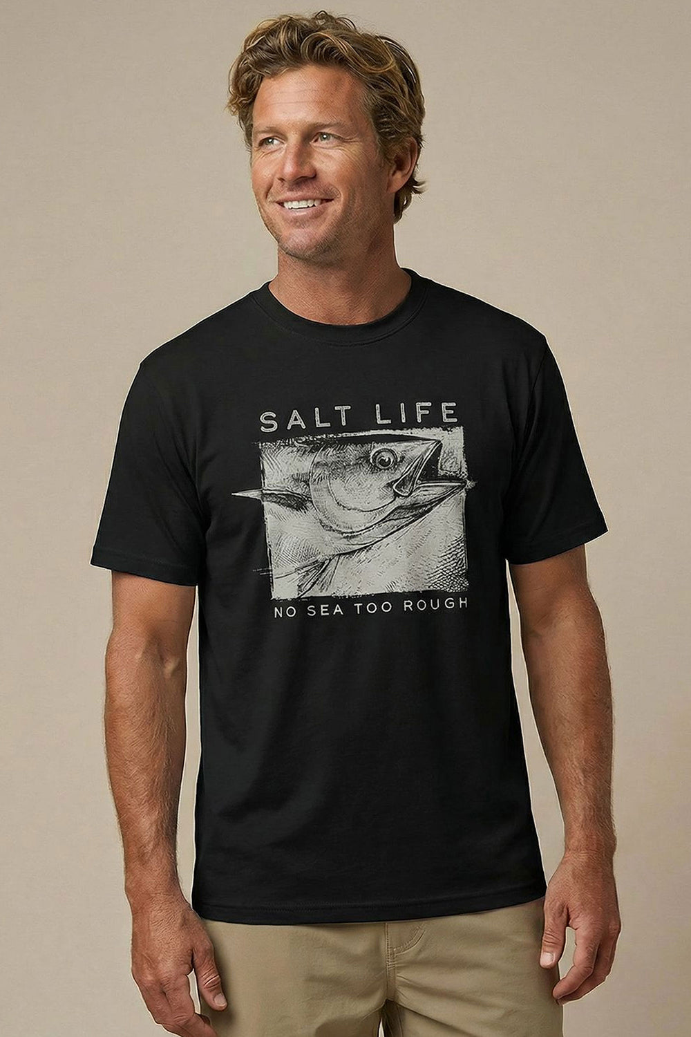 Salt Life No Sea Too Rough Men's T-Shirt