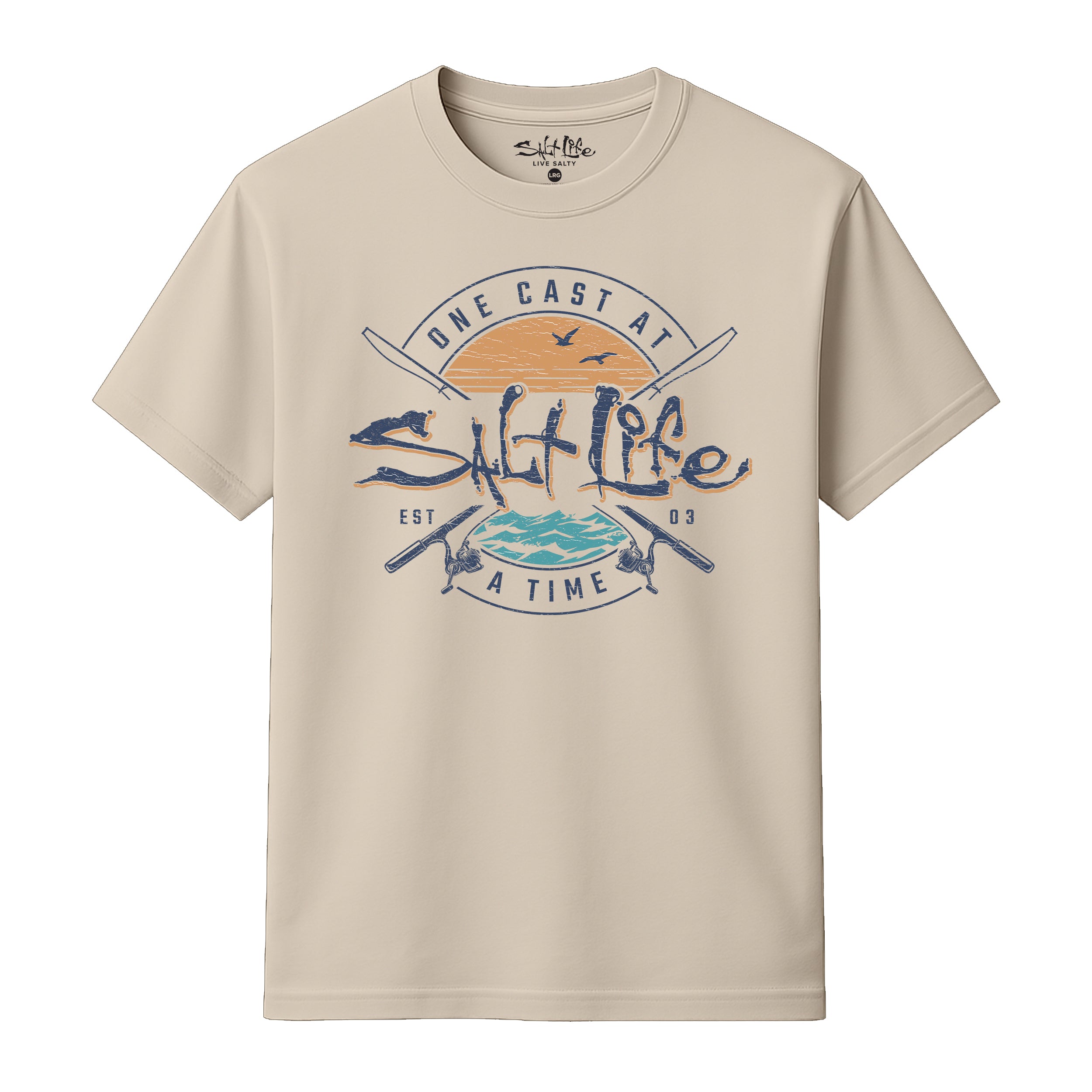 Salt Life One Cast Retro Men's T-Shirt
