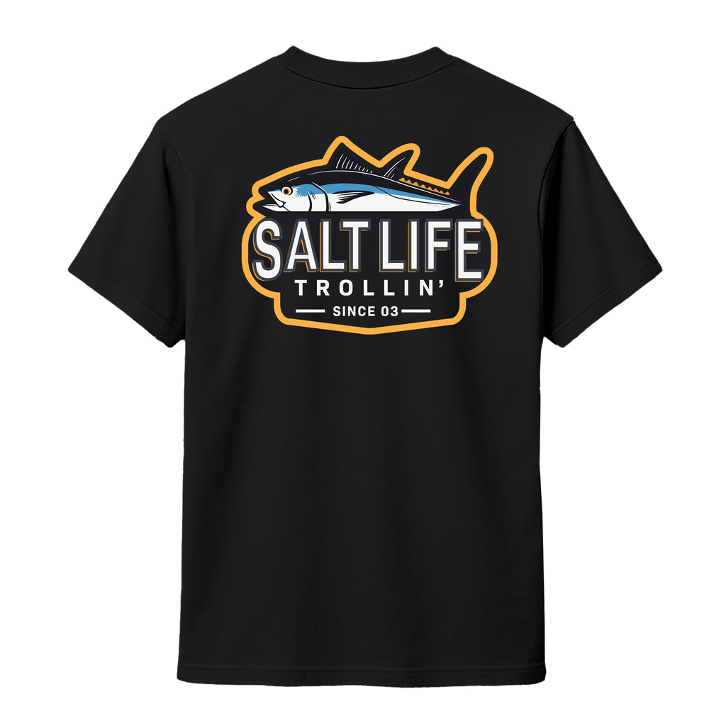 Salt Life Trollin Men's T-Shirt Black