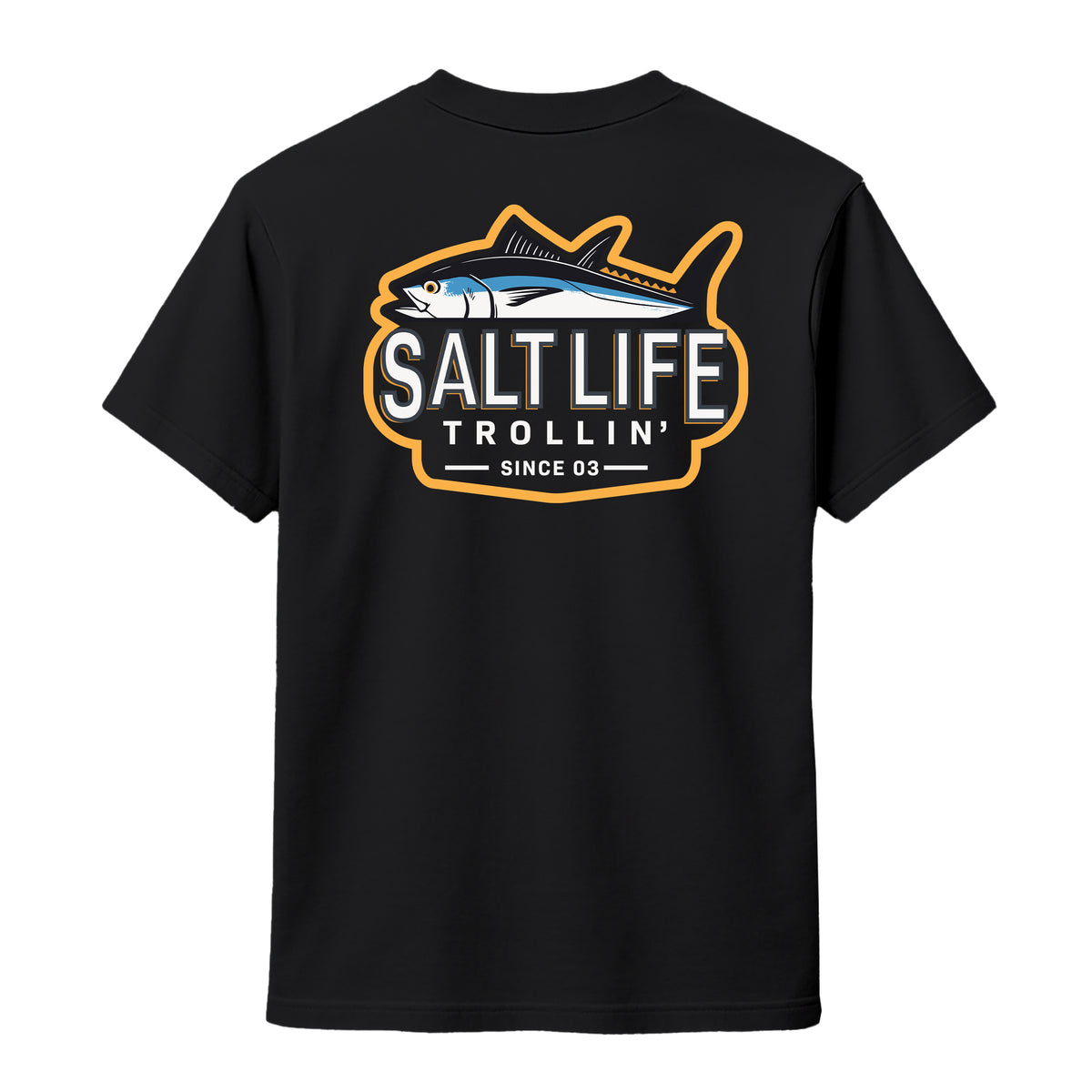 Salt Life Trollin Men's T-Shirt Black