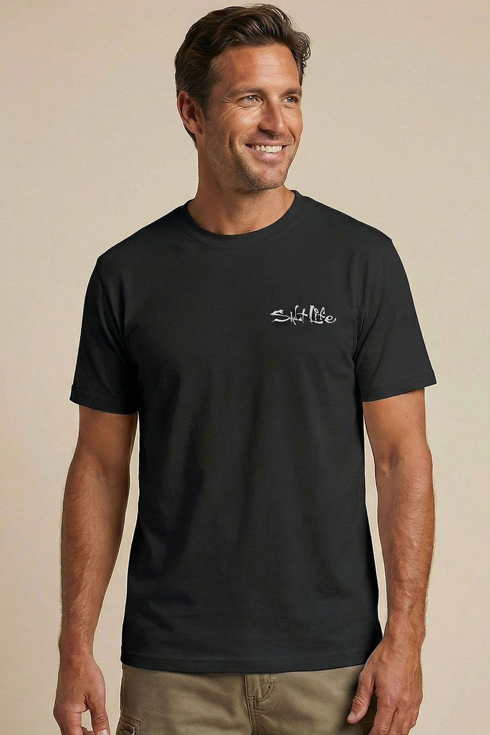 Salt Life Trollin Men's T-Shirt Black
