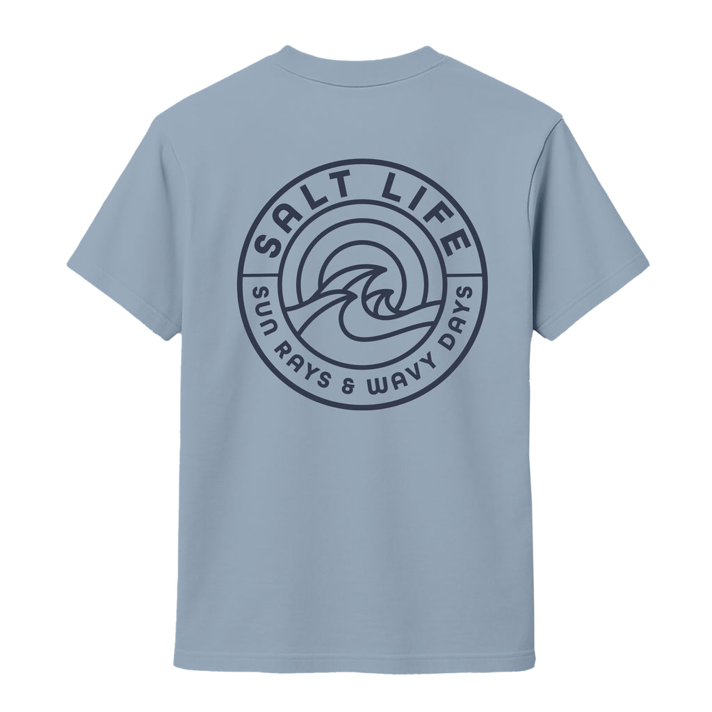 Salt Life Rays For Days Mono Men's T-Shirt Light Blue
