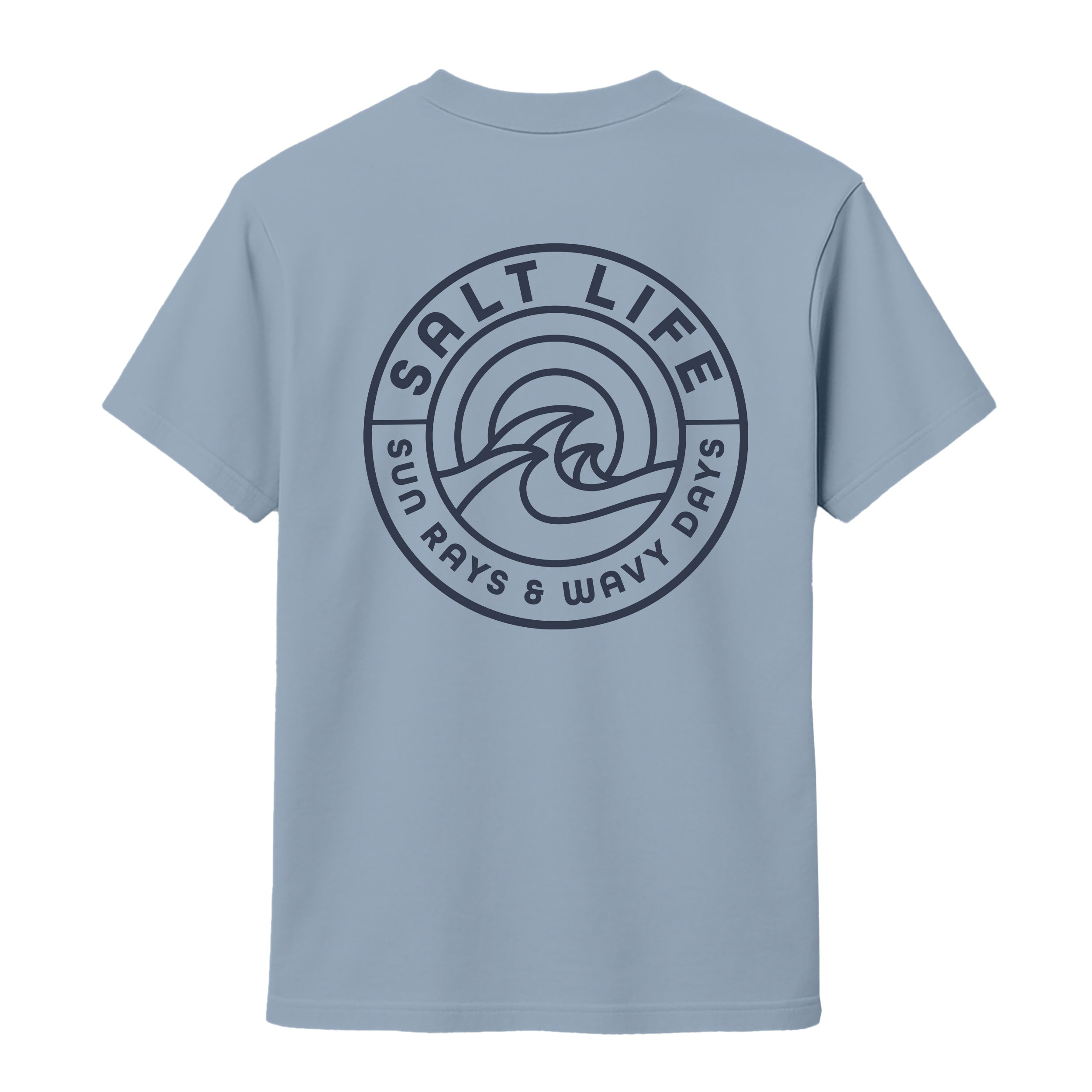 Salt Life Rays For Days Mono Men's T-Shirt Light Blue