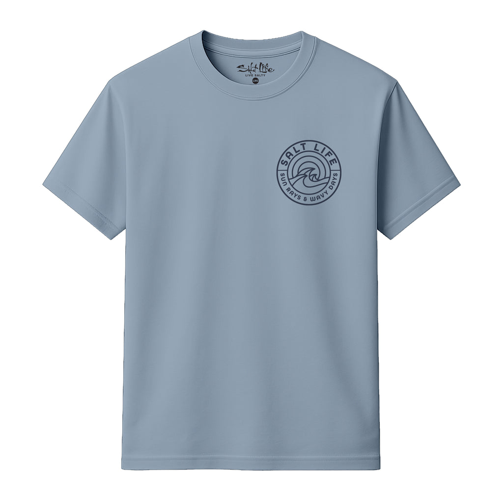 Salt Life Rays For Days Mono Men's T-Shirt Light Blue