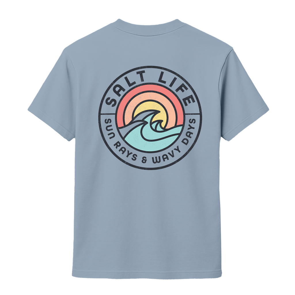 Salt Life Rays For Days Vintage Men's T-Shirt Light Blue