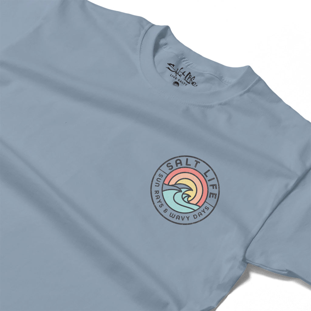 Salt Life Rays For Days Vintage Men's T-Shirt Light Blue