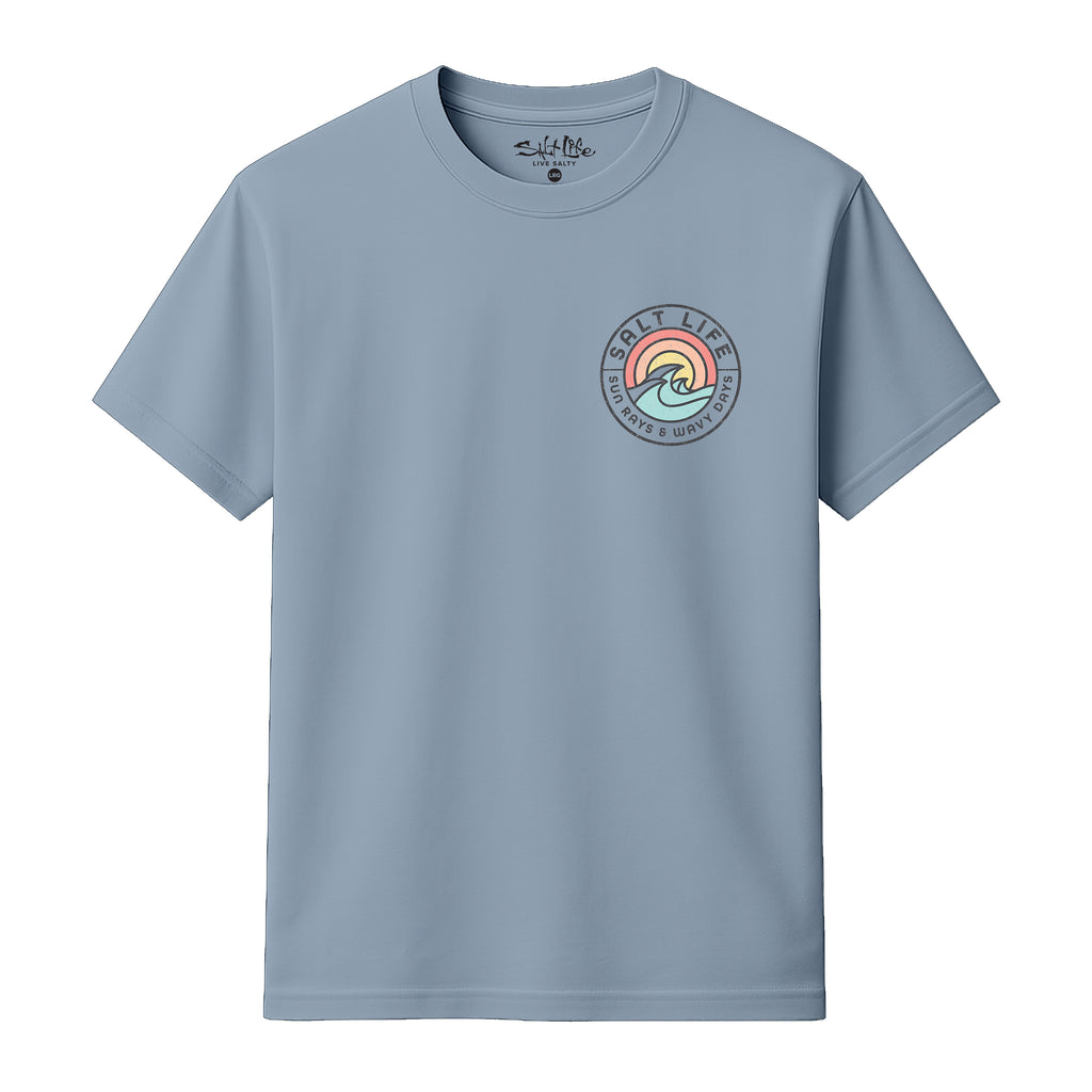 Salt Life Rays For Days Vintage Men's T-Shirt Light Blue
