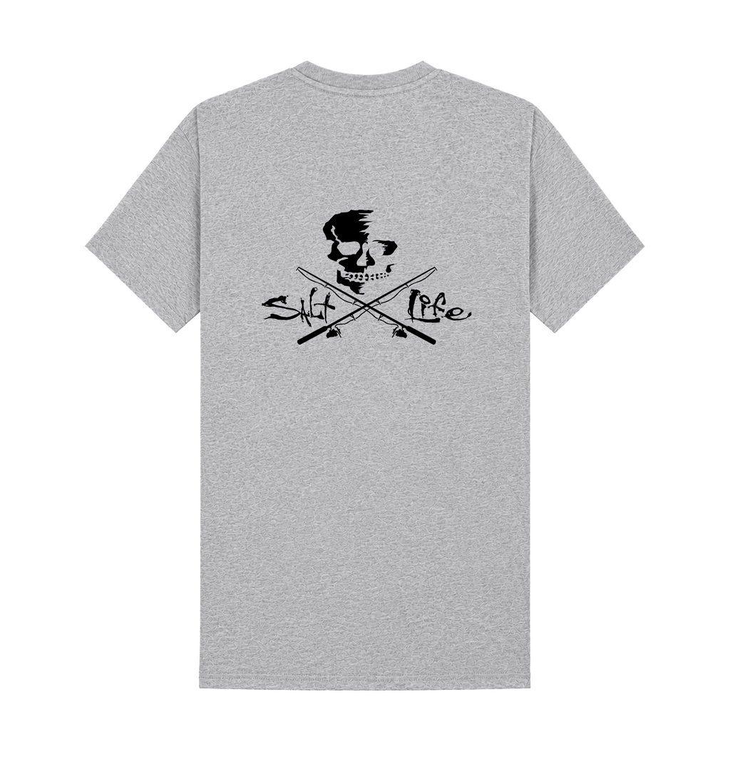 Heather Grey Printed T-shirt Back