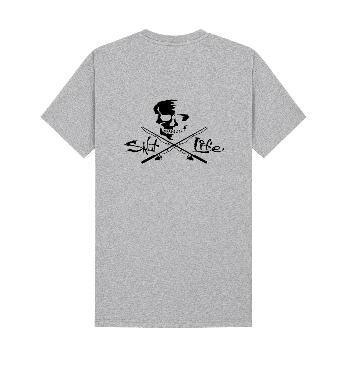 Heather Grey Printed T-shirt Back