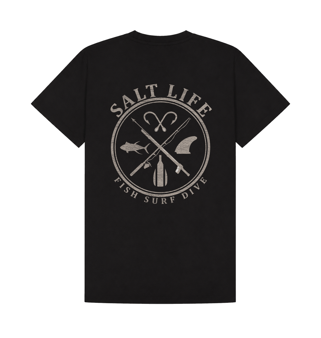 Black Printed T-shirt Back