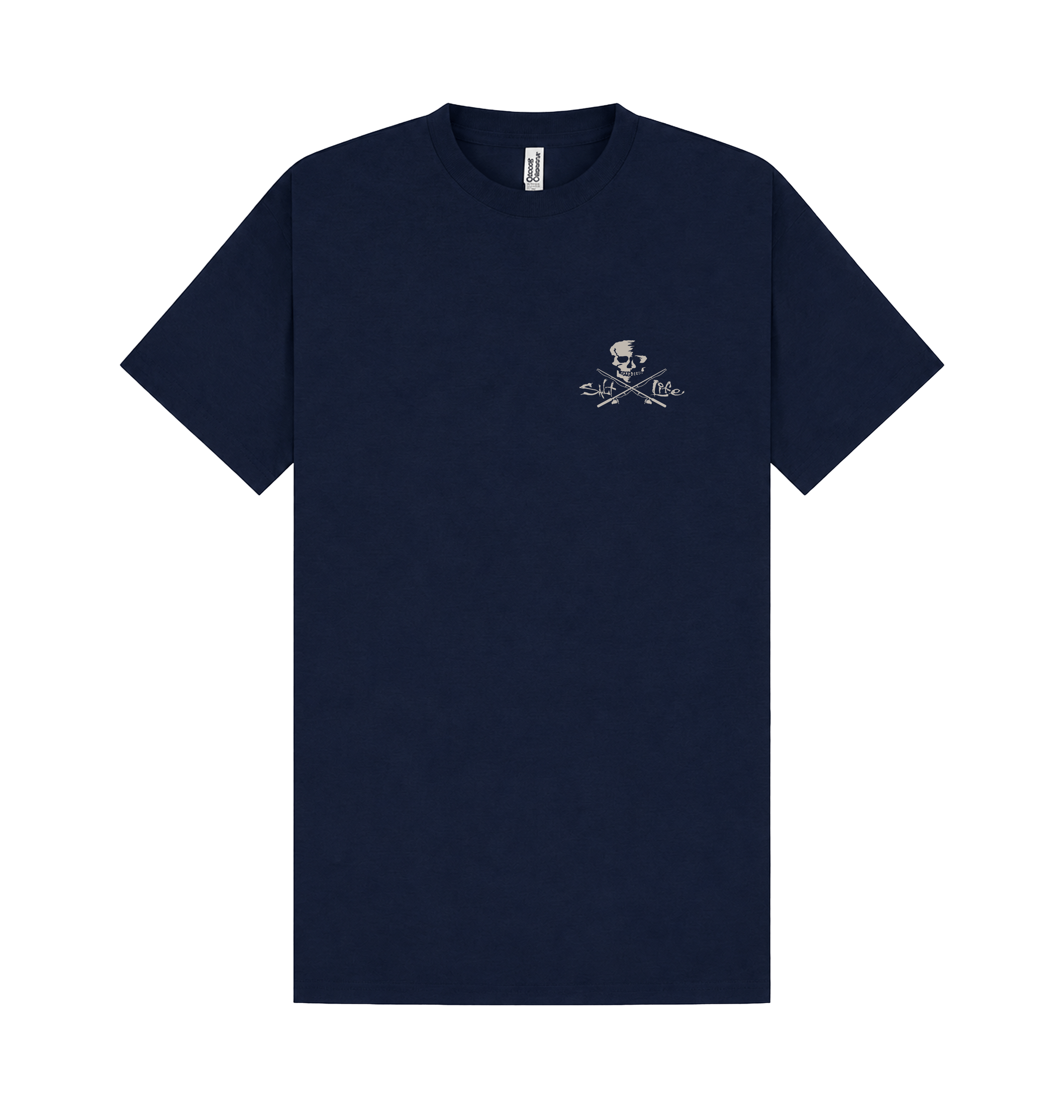 Navy Printed T-shirt Front
