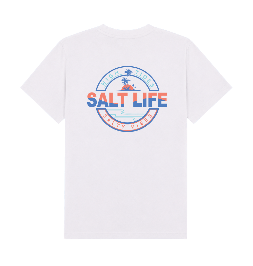 White Printed T-shirt Back