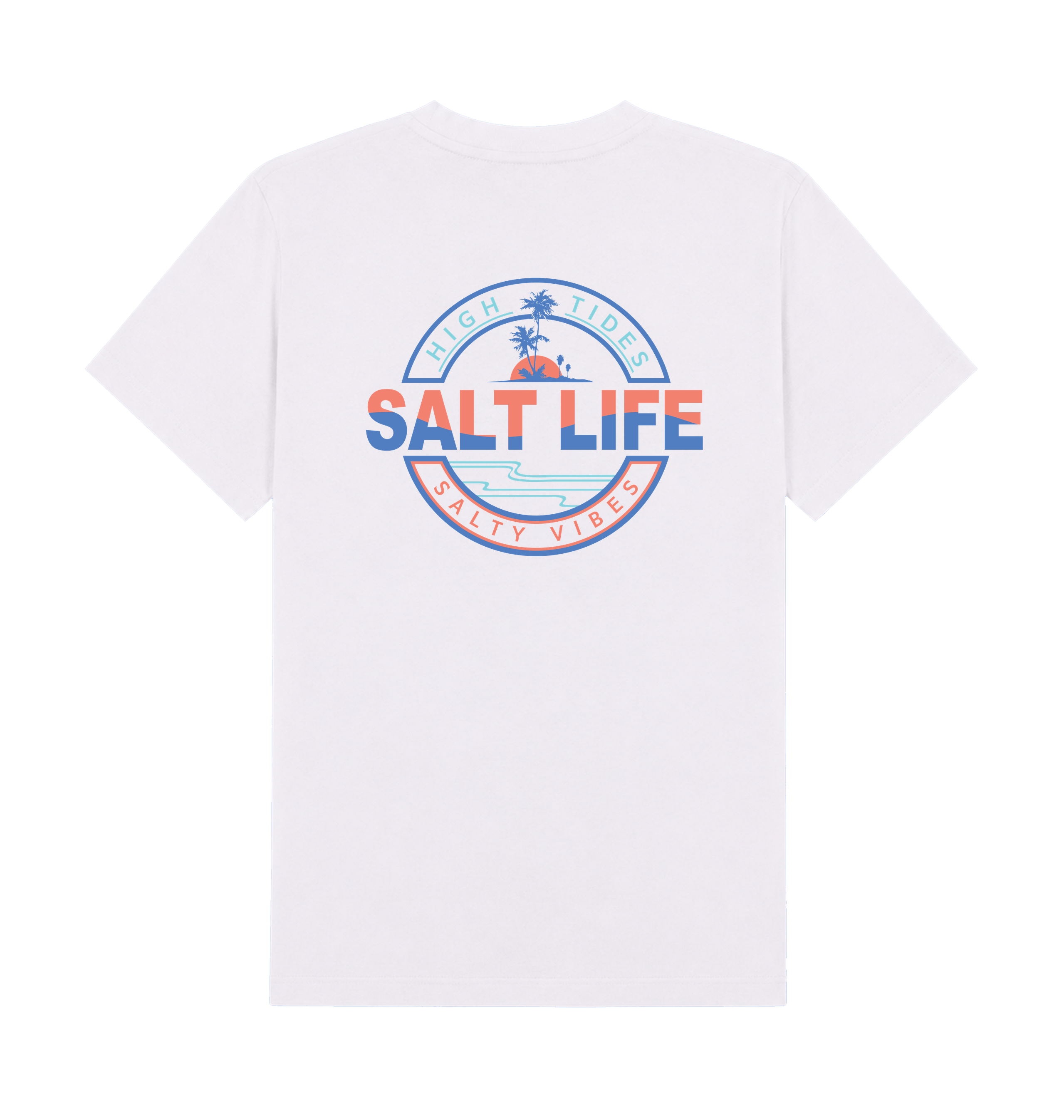 White Printed T-shirt Back