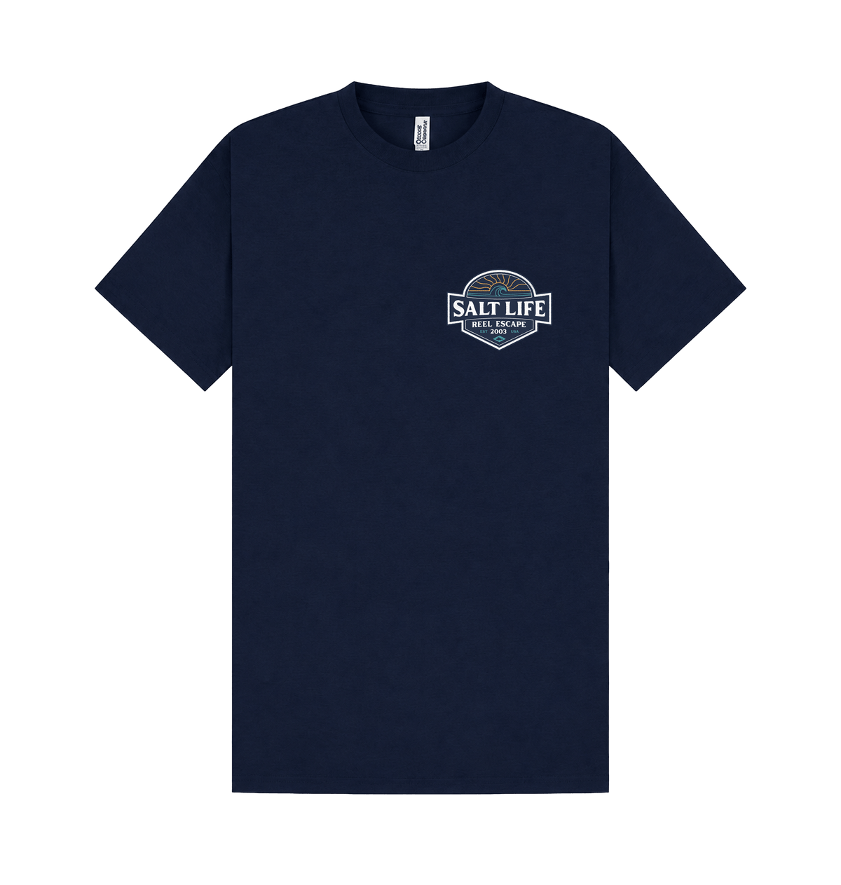 Navy Printed T-shirt Front