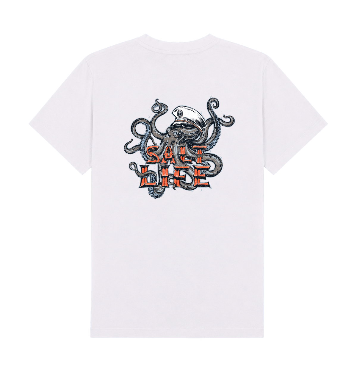 White Printed T-shirt Back