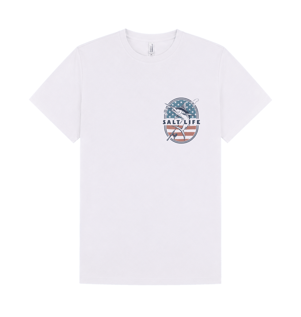 White Printed T-shirt Front