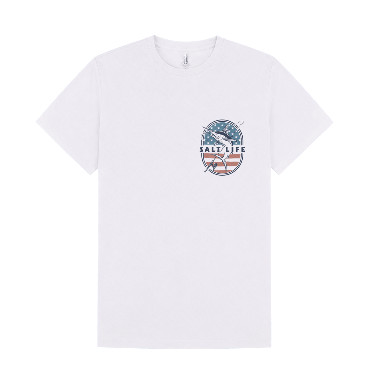 White Printed T-shirt Front