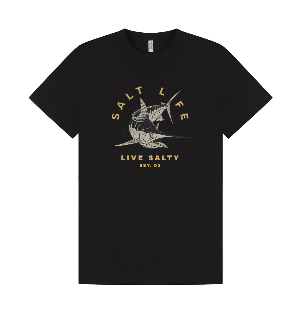 Black Printed T-shirt Front