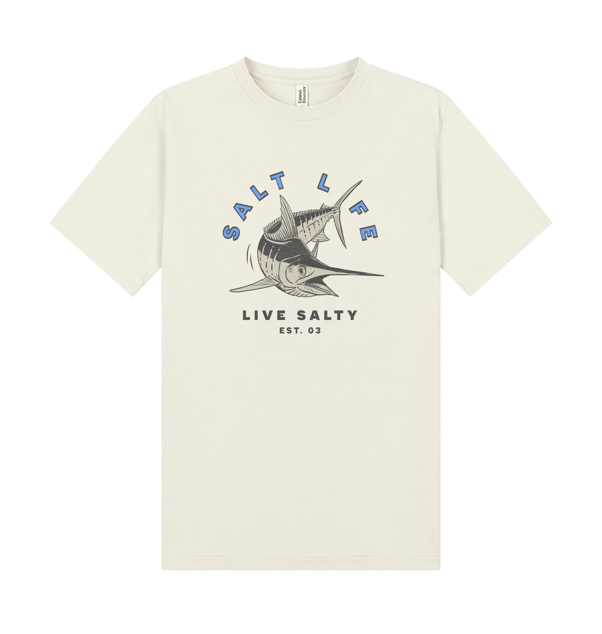 Ecru Printed T-shirt Front