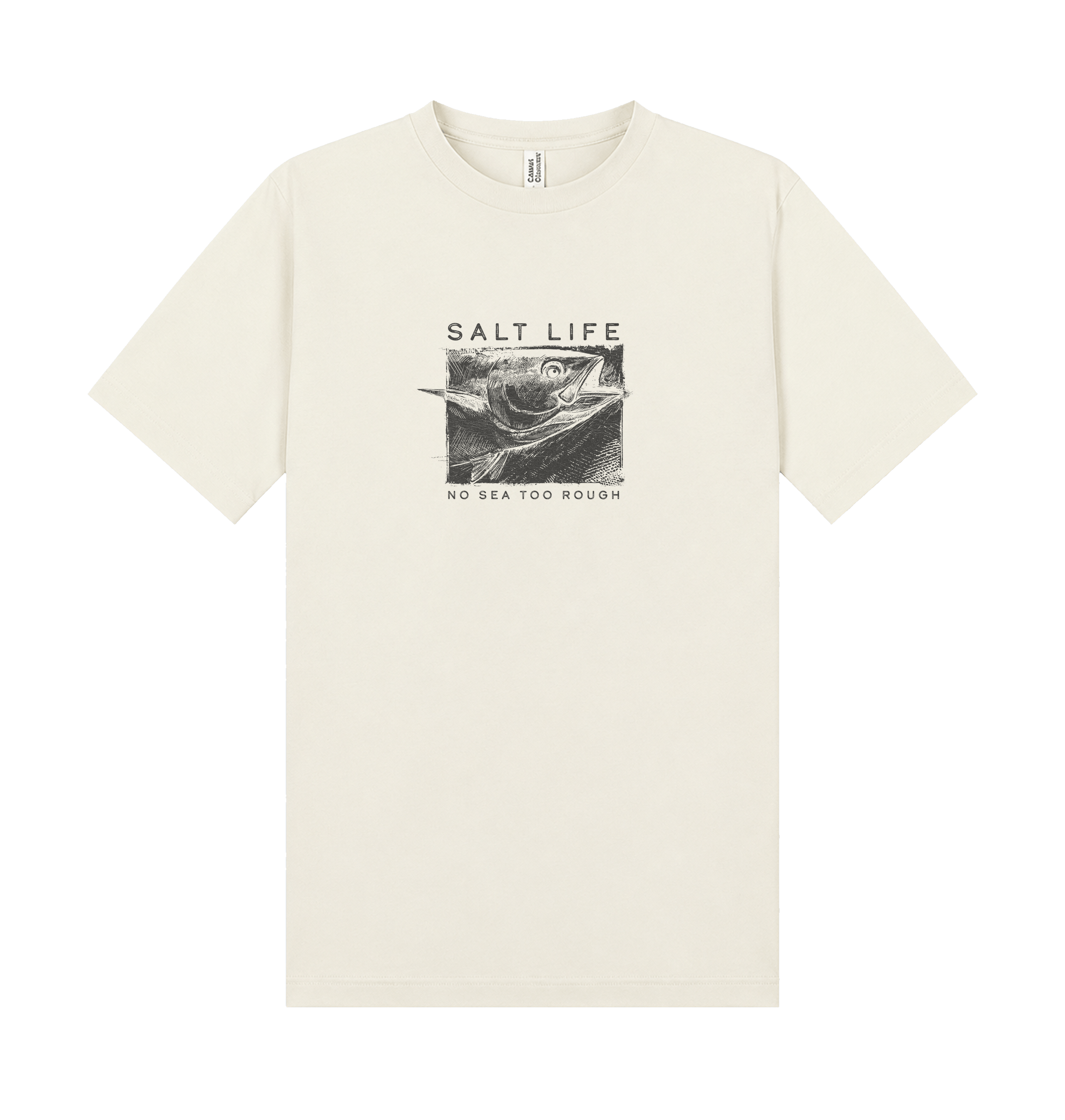 Ecru Printed T-shirt Front