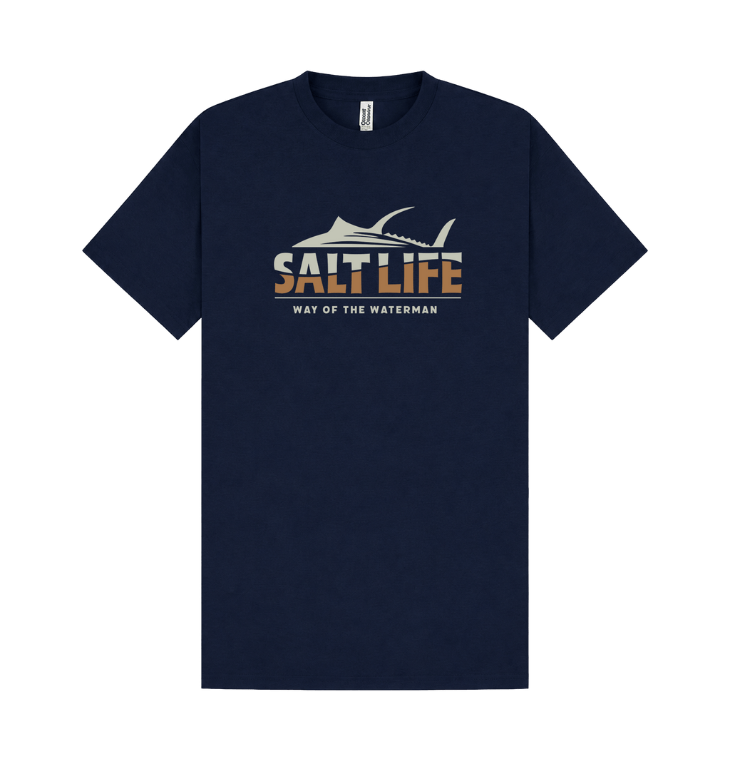Navy Printed T-shirt Front